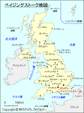 ベイジングストーク地図