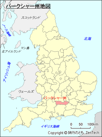 イングランド バークシャー州地図