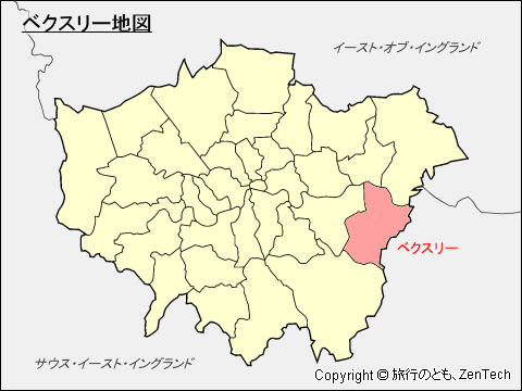 ベクスリー区地図