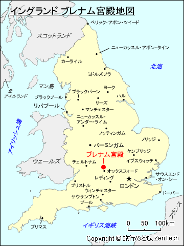 ブレナム宮殿地図