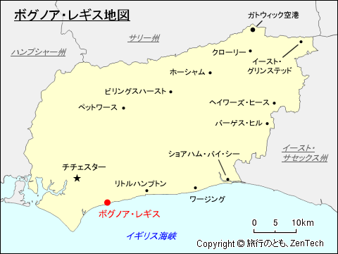 ボグノア・レギス地図