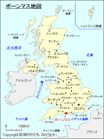 ボーンマス地図