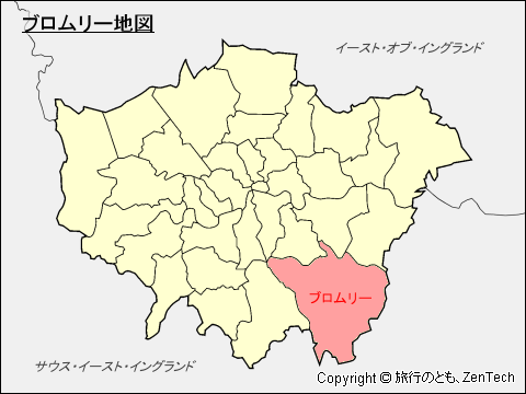 ブロムリー区地図