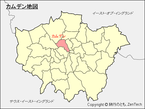 カムデン区地図