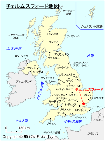 チェルムスフォード地図