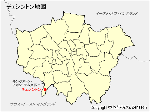 チェシントン地図