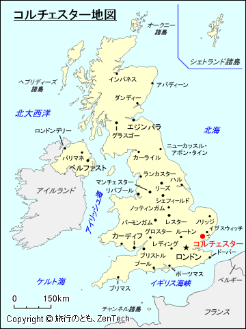 コルチェスター地図