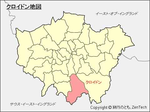 クロイドン区地図