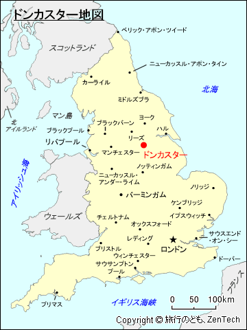 ドンカスター地図