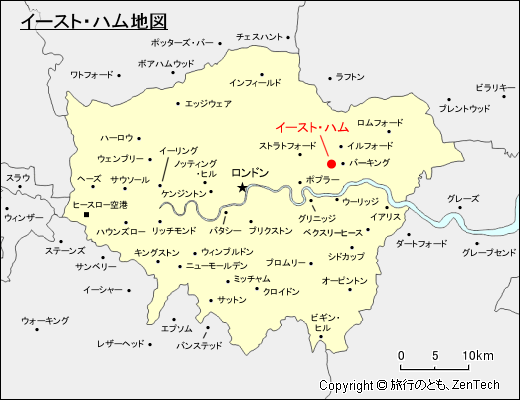 イースト・ハム地図