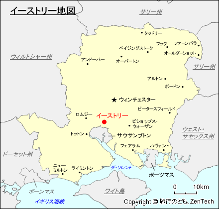 イーストリー地図