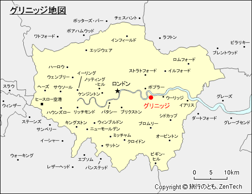 グリニッジ地図