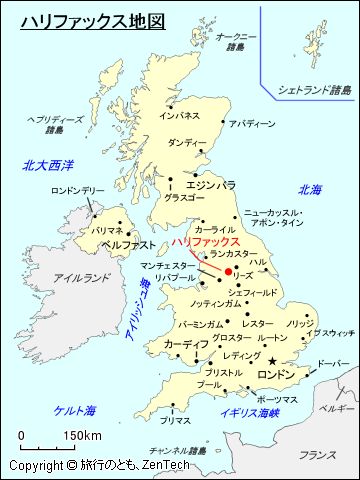 ハリファックス地図