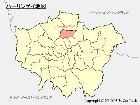 ハーリンゲイ区地図