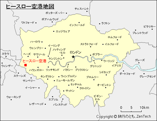 ヒースロー空港地図