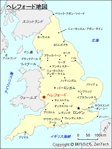 ヘレフォード地図