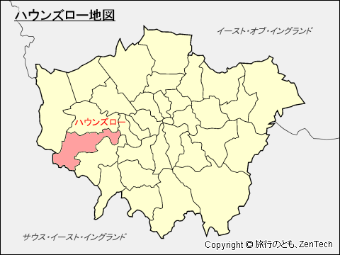 ハウンズロー区地図