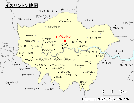 イズリントン地図