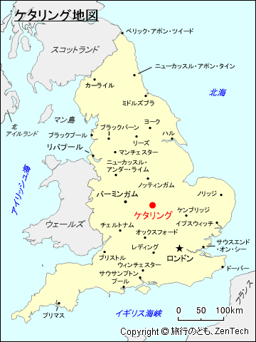 ケタリング地図