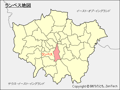 ランベス区地図