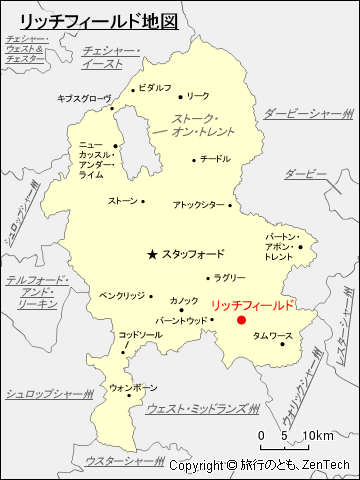 リッチフィールド地図