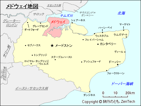 メドウェイ地図