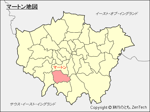 マートン区地図