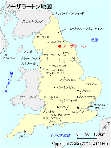 ノーザラートン地図