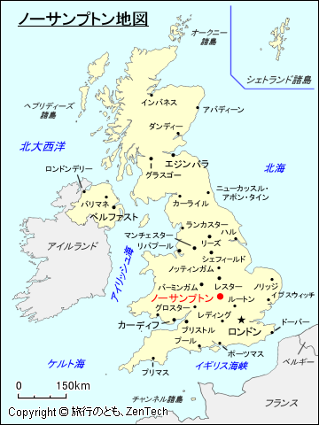 ノーサンプトン地図