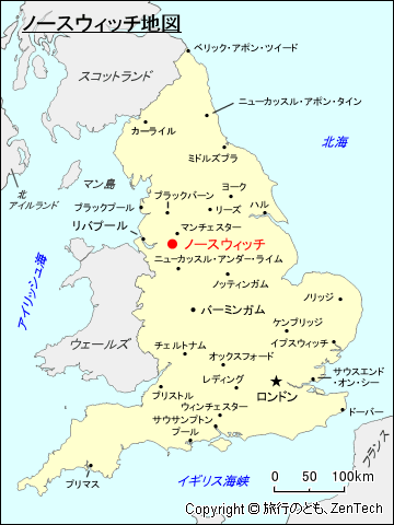 ノースウィッチ地図