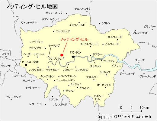 ノッティング・ヒル地図