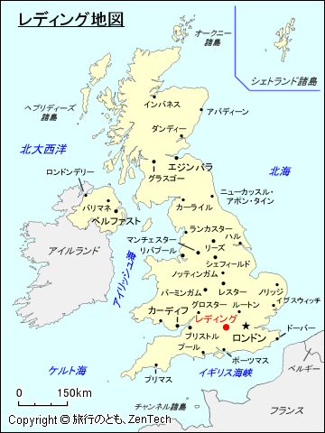 レディング地図