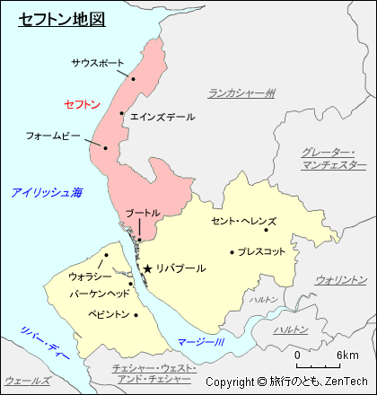 セフトン地図