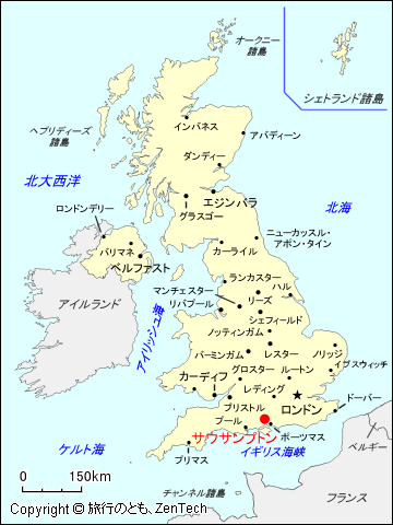 サウサンプトン地図