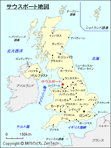 サウスポート地図