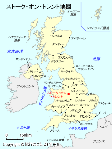 ストーク・オン・トレント地図