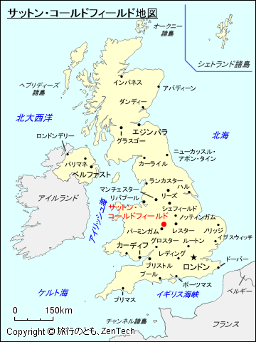 サットン・コールドフィールド地図