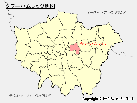 タワーハムレッツ区地図