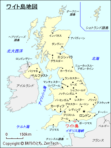 ワイト島地図