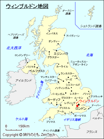 ウィンブルドン地図