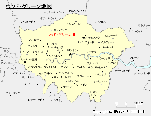 ウッド・グリーン地図