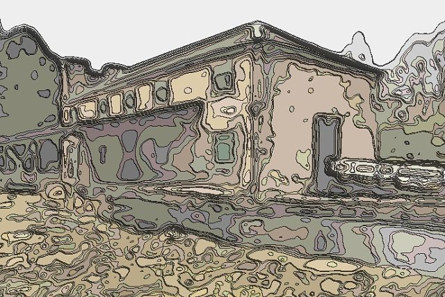 ダーウェント峡谷の工場群