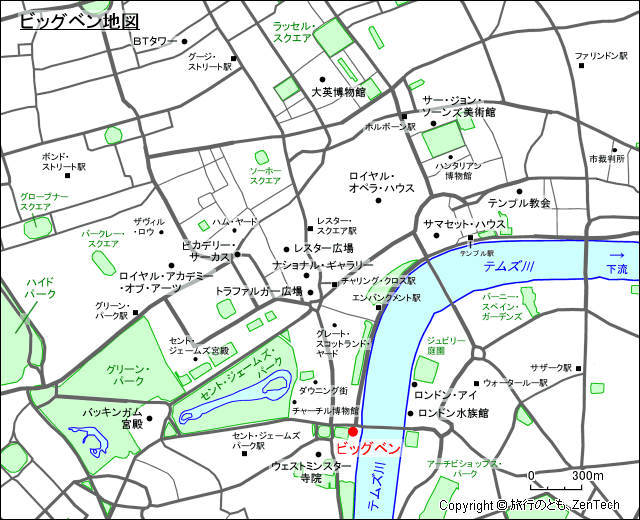 ビッグベン地図