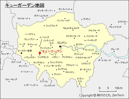 キューガーデン地図