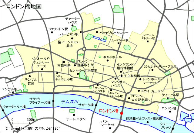 ロンドン橋地図