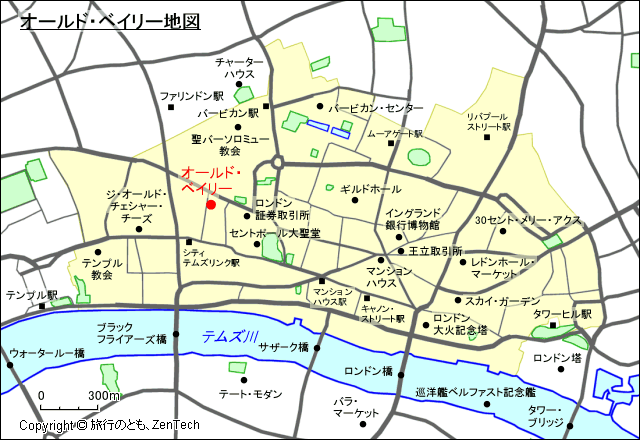 オールド・ベイリー地図