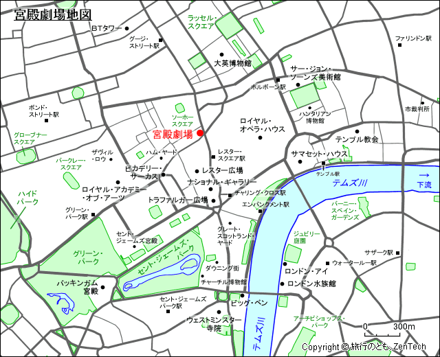宮殿劇場地図
