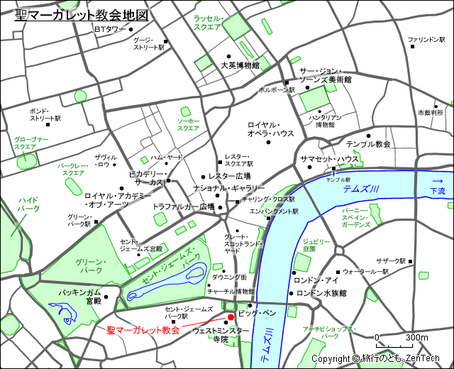 聖マーガレット教会地図