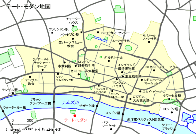 テート・モダン地図