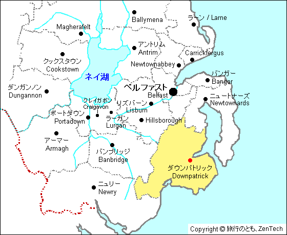 ダウンパトリック地図